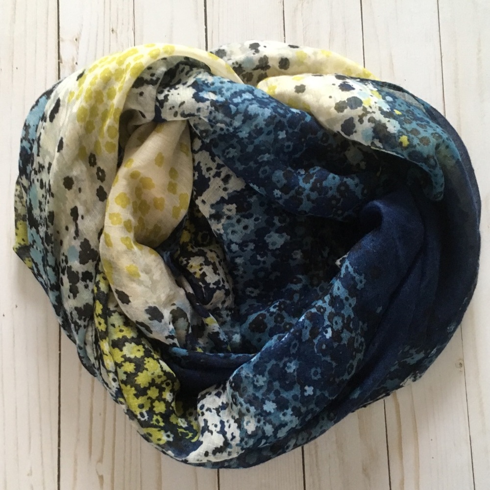 Oversized floral scarf